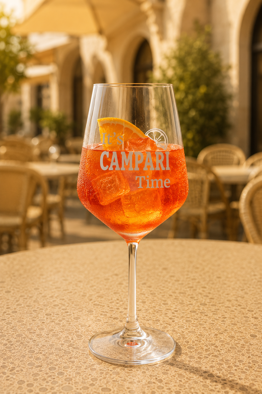 Campari Spritz — Serviervorschlag (KI-generiert)