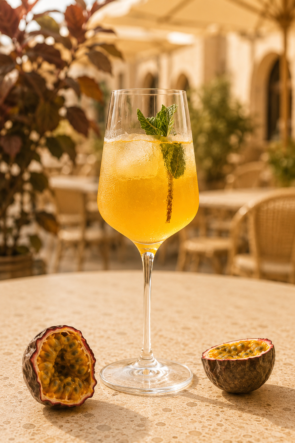 Passion Spritz — Serviervorschlag (KI-generiert)