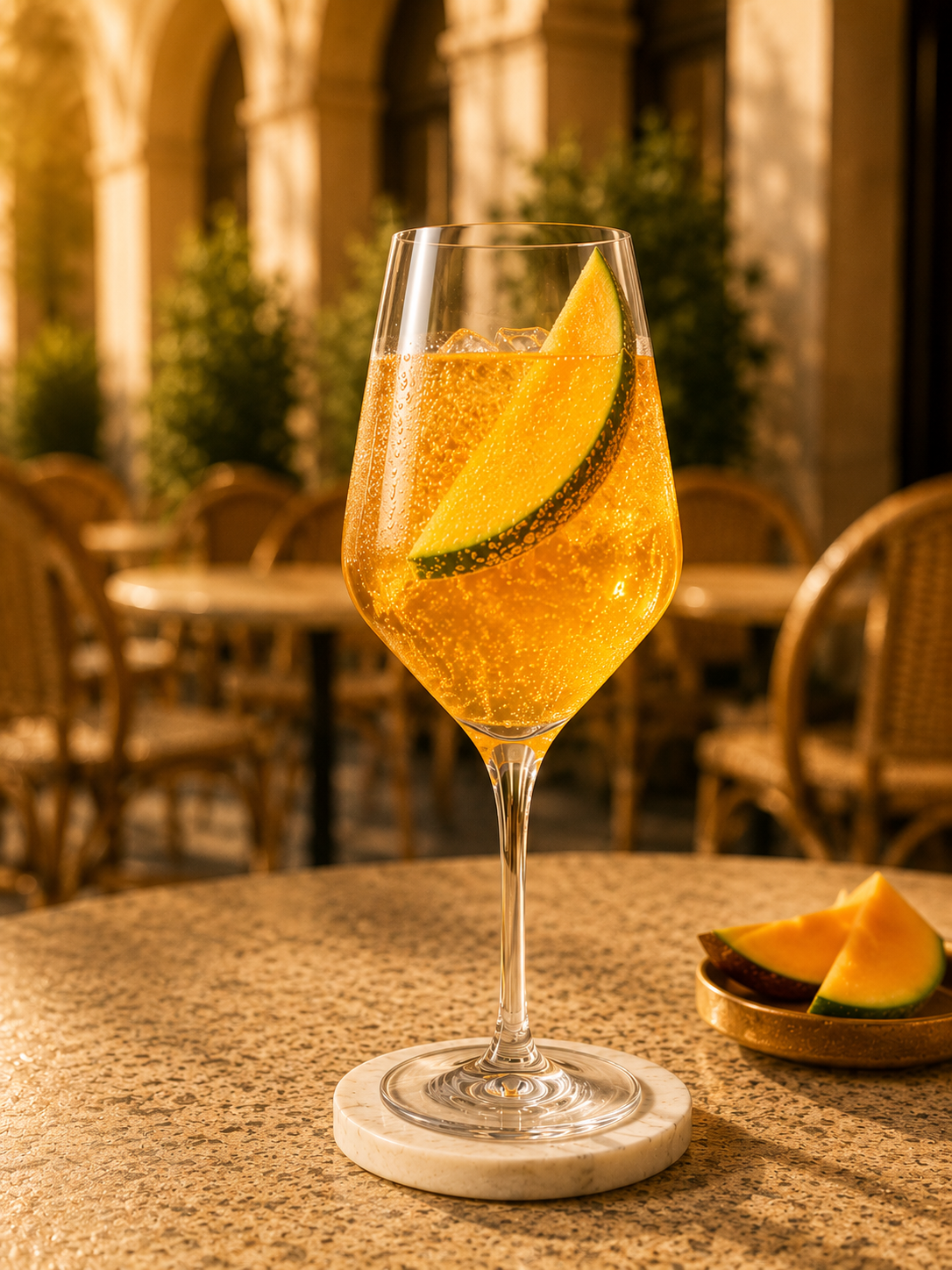 Mango Spritz — Serviervorschlag (KI-generiert)