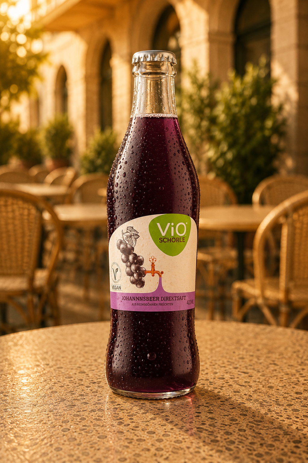 ViO Schorle Johannisbeere (KI-generiert)